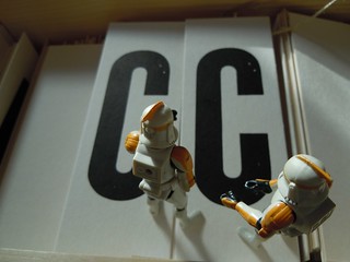 CC in the box of letters