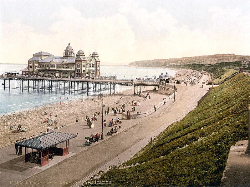 The promenade at Colwyn Bay