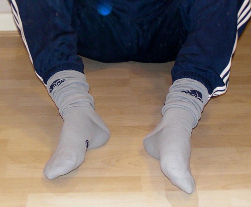 Grey Adidas Chelsea football socks by welshsock