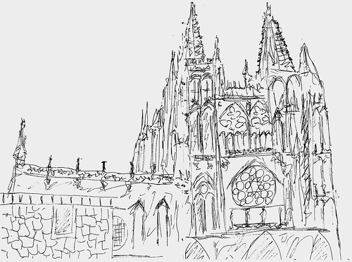 Burgos:  cathedral quick sketch