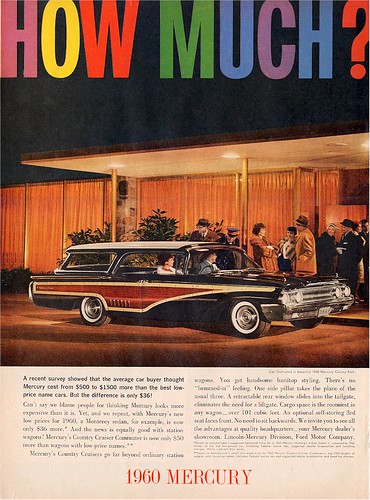 1960 Mercury Colony Park Wagon Ad - USA by Five Starr Photos ( Aussiefordadverts)