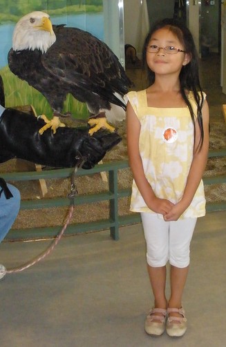 Olivia with Eagle