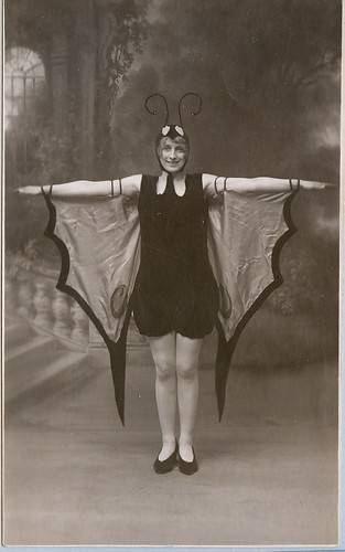 A woman dressed in a butterfly costume by Kingkongphoto & www.celebrity-photos.com