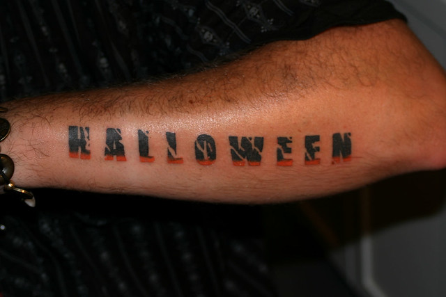halloween lettering tattoo I tattoo Tattoo Boogaloo 528 Green St