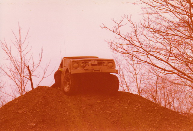 1973 Jeep Commando C104High Centered At The Top Of A Hill Climb At 