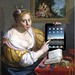 Girl with an iPad, an Allegory of Consumerism, after Paulus Moreelse