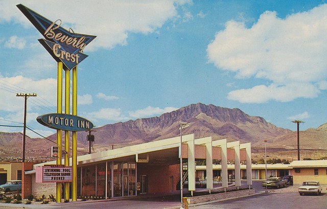 Beverly Crest Motor Inn postcard - El Paso, Texas U.S.A. - date unknown