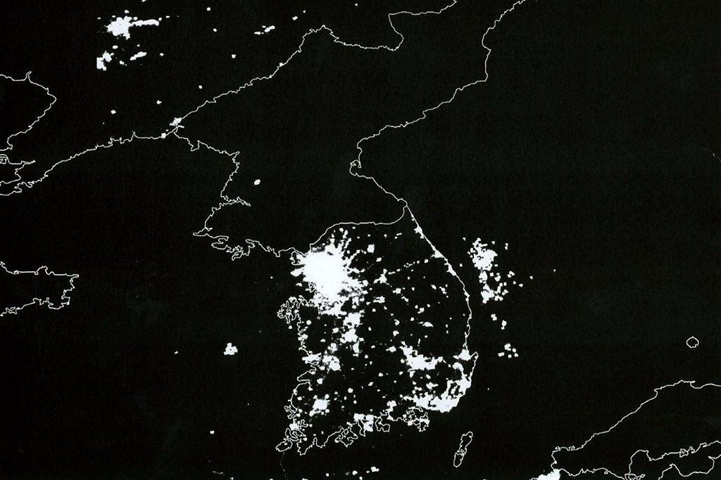 North Korea - Satellite view