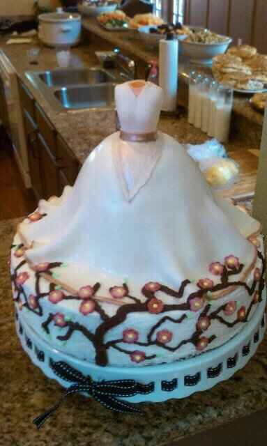 Made this for my sister 39s bridal shower The theme was cherry blossoms