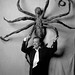 Louise Bourgeois -  Louise Bourgeois with Spider IV in 1996, Photo- Peter Bellamy.