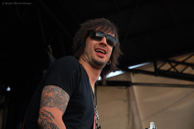 Nick Wheeler of The AllAmerican Rejects at the Vans Warped Tour 2010