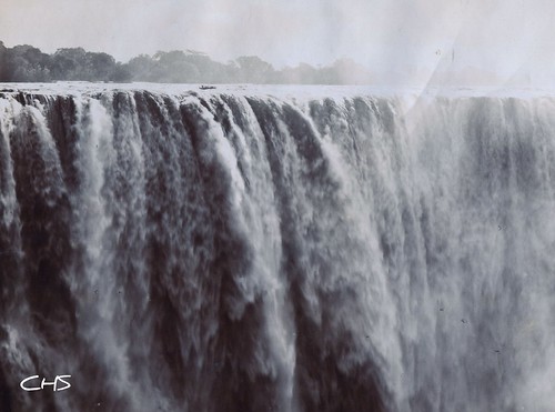 Rhodesia 1905  The main Victoria Falls. by Claire Stocker (Stocker Images)