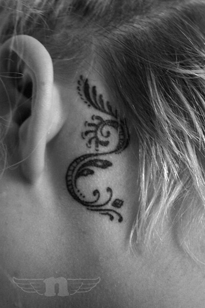 Tattoos    on Tattoo Behind Ear