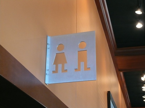 houlihans restroom sign