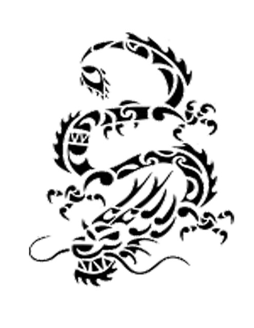Stencil Dragon
