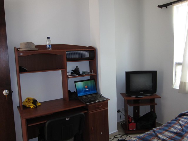 Each room also features cable television, a desk, and a floor fan.