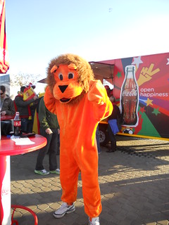 Netherlands fan dressed as a lion