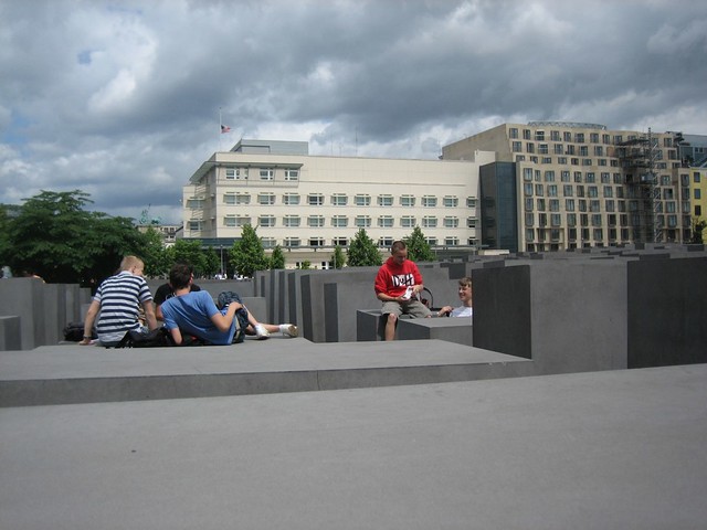 Kids Hanging Out On the Jewish Memorial