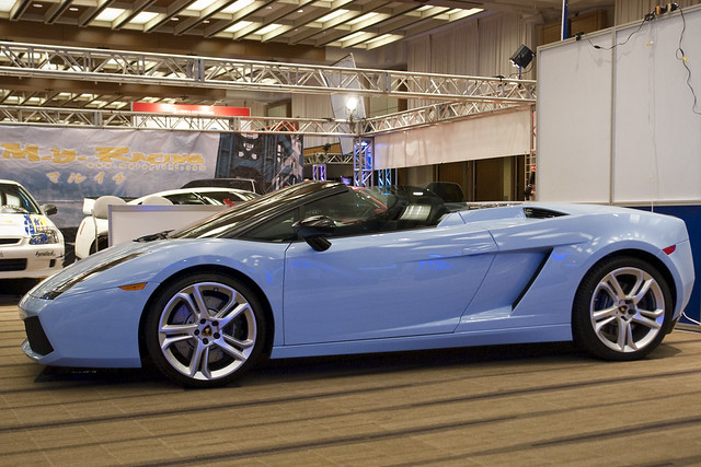 Lamborghini Gallardo light blue Leftover shot from the Canadian 