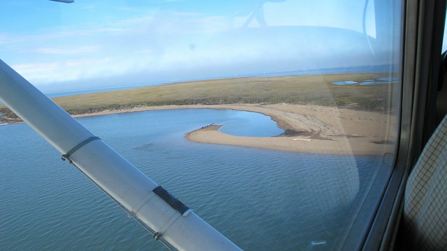 Flying over Flaxman Island