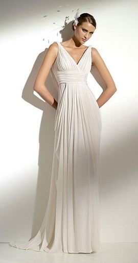 elegant greek style wedding dress