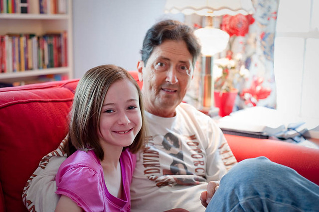 Kathryn and Grandpa, 2010