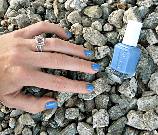Essie nail polish+Lapis of Luxury+blue nail lacquer + My ring