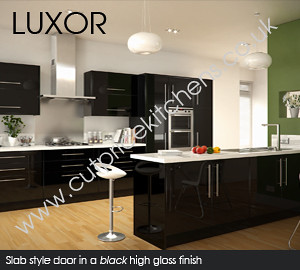 Luxor Gloss Black Kitchen Cabinets | Flickr - Photo Sharing!