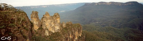 The Blue Mountains - The Three Sisters - Australia by Stocker Images
