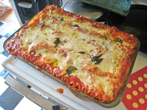 finished lasagna
