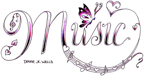 Musical Tattoo Designs by Denise A Wells