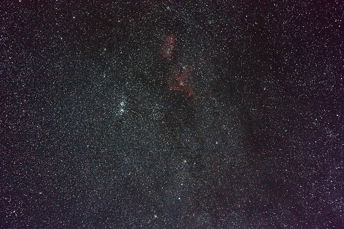 Milky way / Perseus Double Cluster / Heart and Soul nebulae