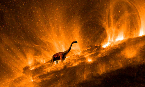 Dinosaur on the Sun by Rusty Russ