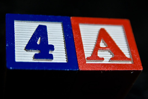 4 A Alphabet Blocks Red White Blue Macro July 05, 201017
