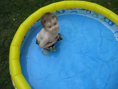 Chillin' in the kiddy pool