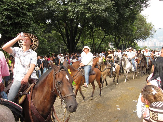 La Cabalgata is a steady stream of 6,000 horses.