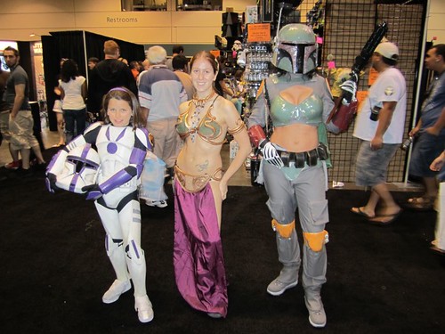 Young Clone trooper, Slave Leia, & awesome female Boba Fett (aka: babe-a-fett!)