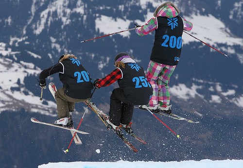 Womens Skier-Cross / Ski-Cross at The Brits 2010 - Laax, Switzerland
