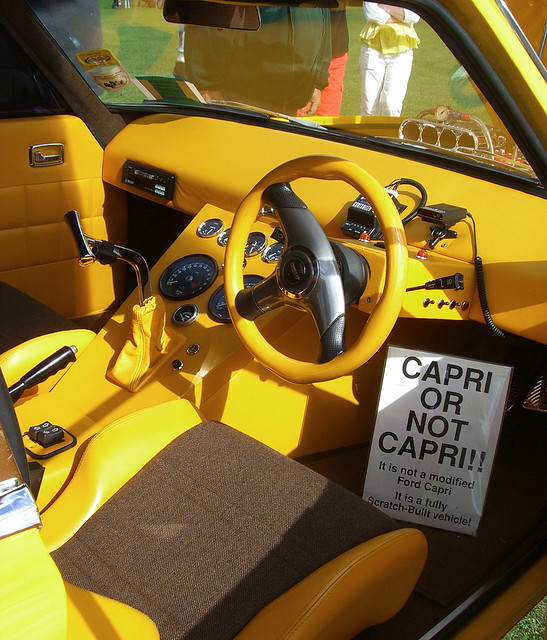 Modified Ford Capri interior