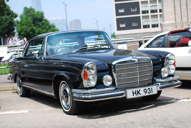 Mercedes 280SE Coupe'HK 931' Central Hong Kong Chater Road Classic Cars