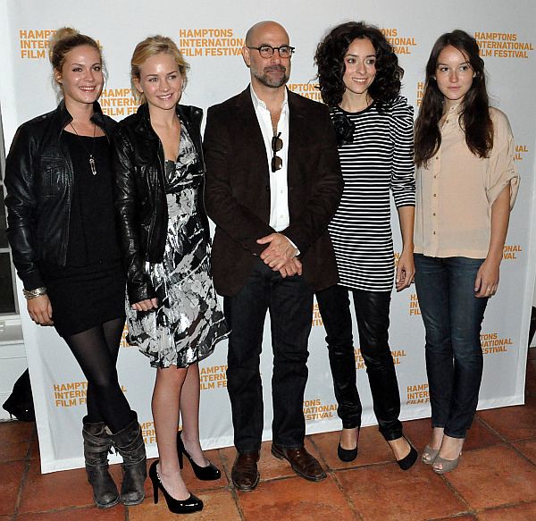  actor Stanley Tucci and actresses Zrinka Cvitesic Anais Demoustier 