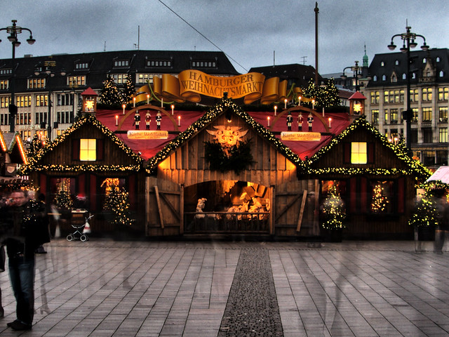 Christmas Market Rathausmarkt Hamburg