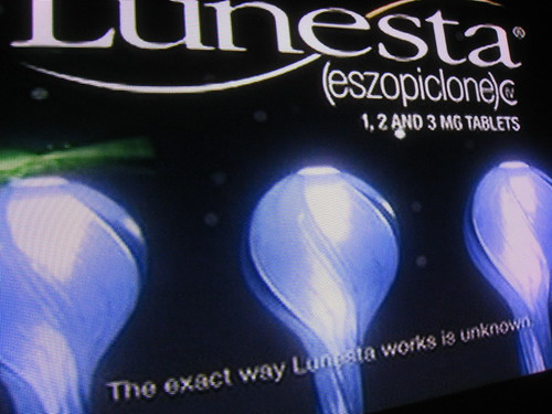 "The exact way Lunesta works is unknown."