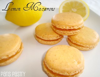Lemon Macarons with Lemon Curd