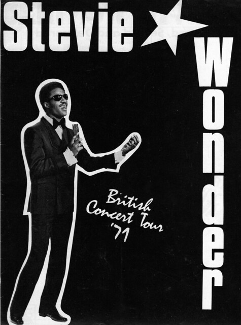 Stevie Wonder Programme Cover  1971 Tamla Motown