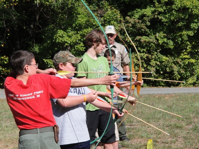 Archery range at Bear Creek Lake State Park.