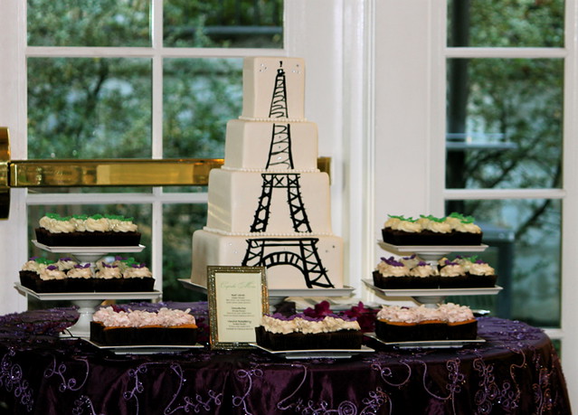 Eric Nicole's Paris Theme Wedding In addition to the cake 