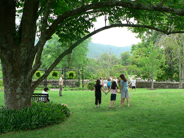 Outdoor games at the Southwest VA Museum Historical State Park