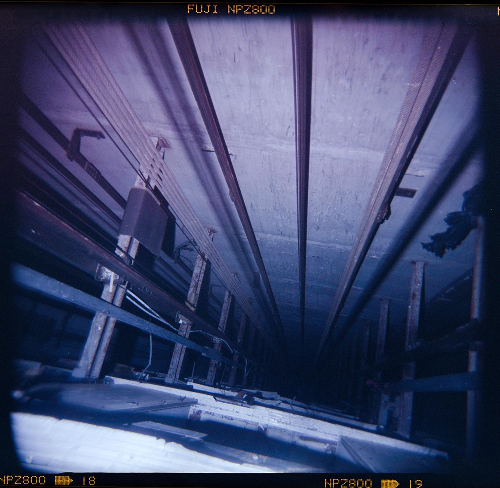 elevator shaft / abandoned Days Inn