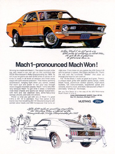 1970 Ford Mustang Mach 1 Ad - USA by Five Starr Photos ( Aussiefordadverts)
